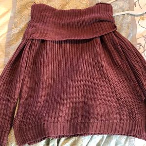 Off the shoulder sweater